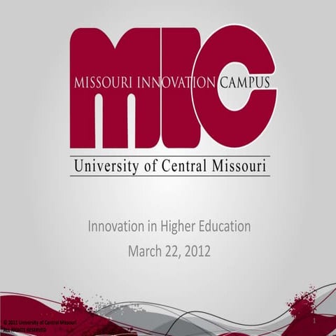 Missouri innovation campus   innovation in higher education - 3-22-12