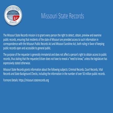 Maryland State Records | PPTX
