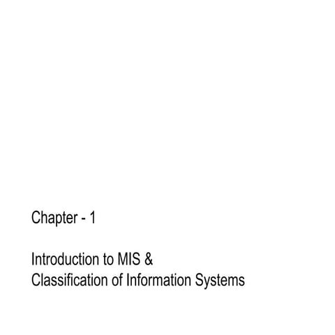 Mis systems ch1