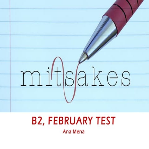 Mistakes feb 18 ana