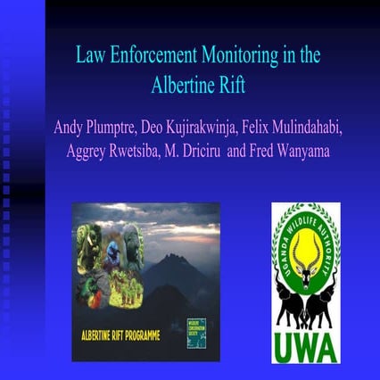 Law Enforcement Monitoring in the Albertine Rift | PDF | Science