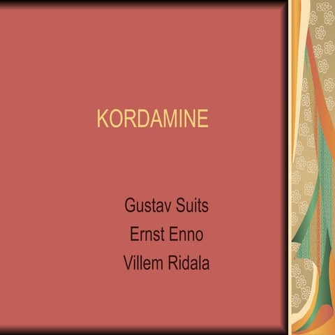 Mõistekaart luuletuse kohta