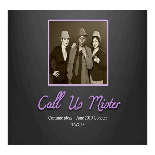 TWCD - Call Us Mister Costumes