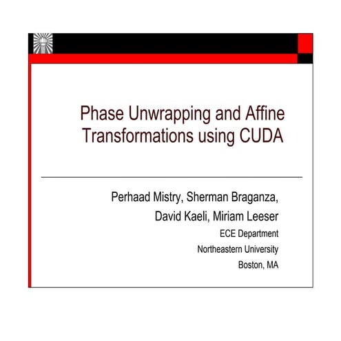 Accelarating Optical Quadrature Microscopy Using GPUs