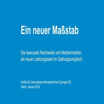 Die bewusste Reichweite von Medienmarken