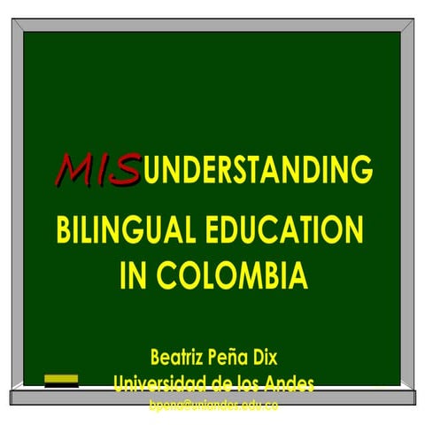 Misunderstanding bilingualism