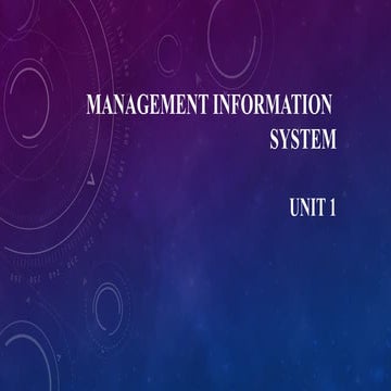 Management information systen for bba iii