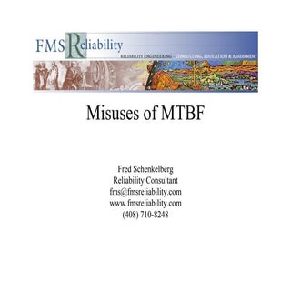 Misuses of MTBF