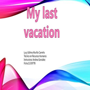 Mis Vacaciones Pptx