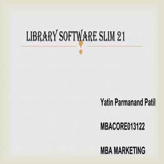 library software Slim 21 