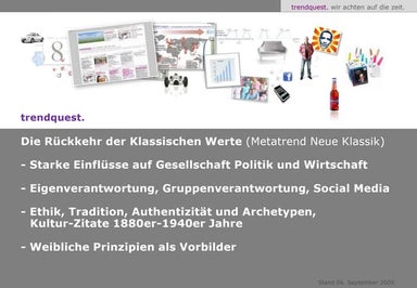 Rückkehr der Klassischen Werte - Metatrend Neue Klassik - Sozialer Wertewande...