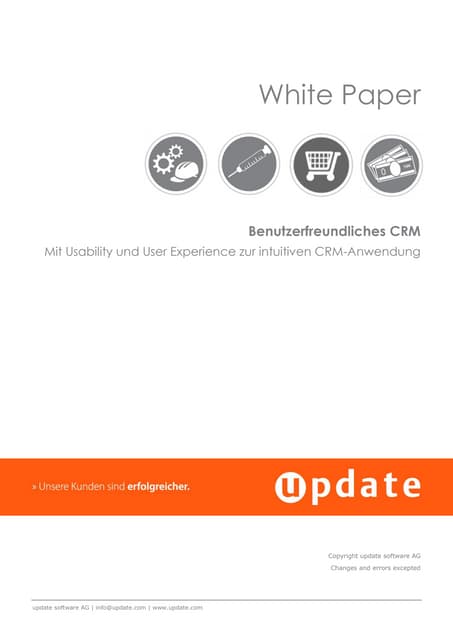 Mit Usability und User Experience zur intuitiven CRM Anwendung