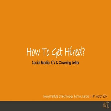 How To Get Hired? 