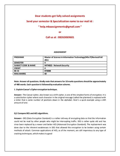 Mit4022  network security