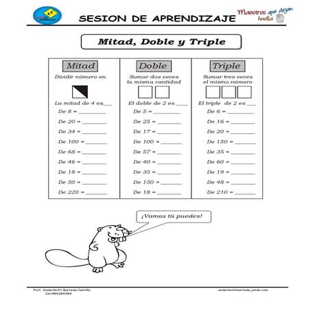 Mitad, doble, triple