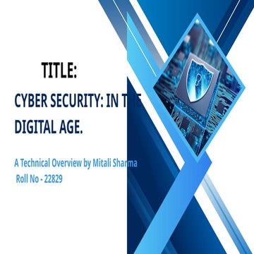 ppt on cybersecurity and why its necessary