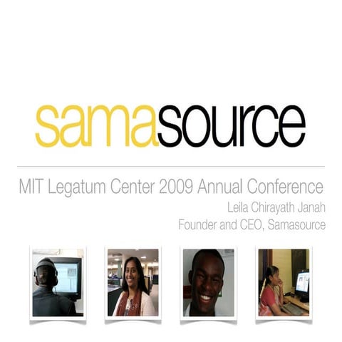 Mit Annual Conference 2009 Presentation