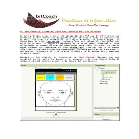 MIT App Inventor2 Pintar en Imagen
