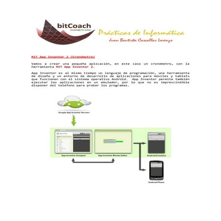 Cronómetro con MIT App Inventor 2