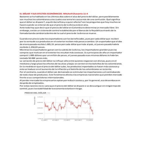 Subida Del Dolar