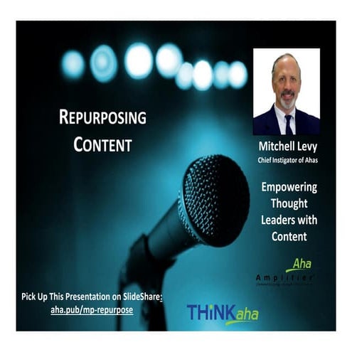 Content Creation & Repurposing—Doing More with Less 