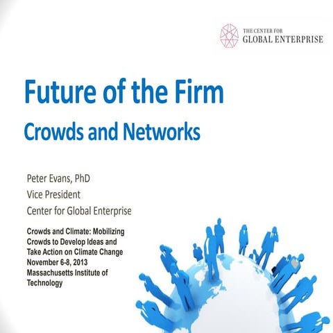 Firms, Collective Intelligence and Sustainability : MIT Crowds and Climate Co...