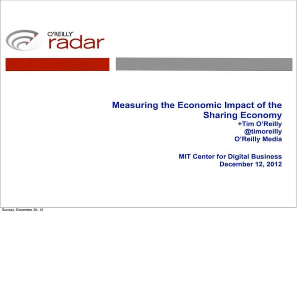 Measuring the Economic Impact of the Sharing Economy