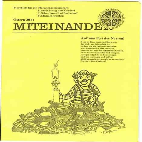 Pfarrbrief "Miteinander", Ostern 2011