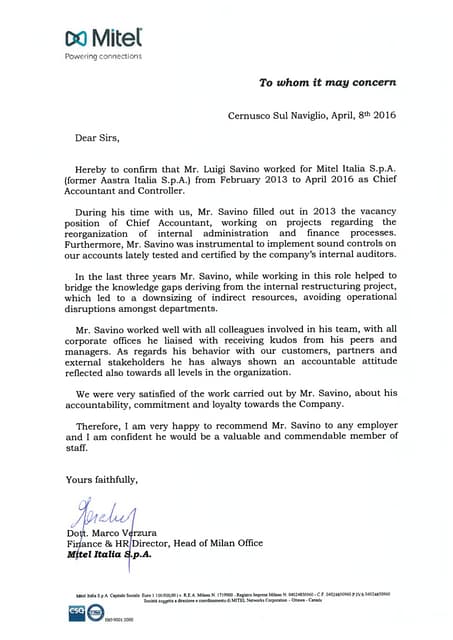 ifrs vs usgaap dec2015 letter of reference vs recommendation