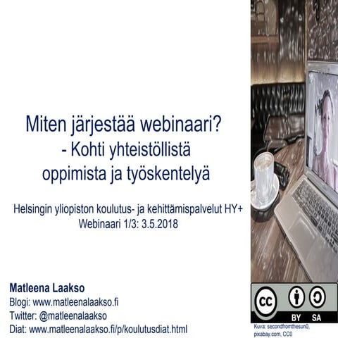Miten järjestää webinaari 3.5.2018