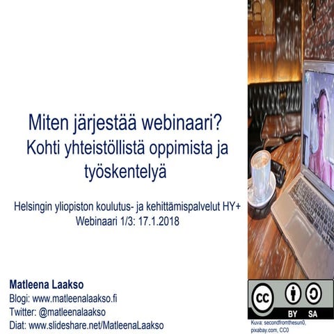 Miten järjestää webinaari, osa 1