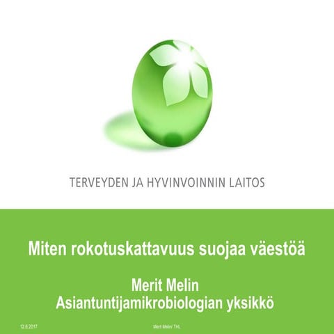 Miten rokotuskattavuus suojaa väestöä