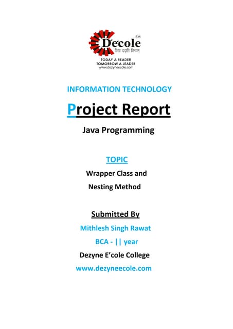 Mithlesh Singh Rawat, BCA 2nd Year 