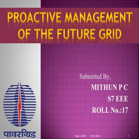 Proactive Management of Future Grid [mithun_p_c]