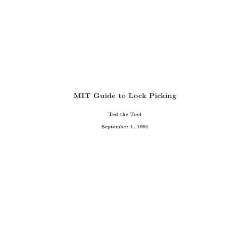 Mit Lock Guide | PDF