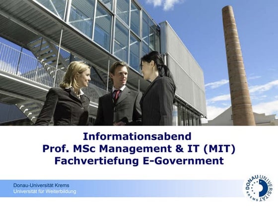 E-Government Ausbildung Donau-Universität 2010