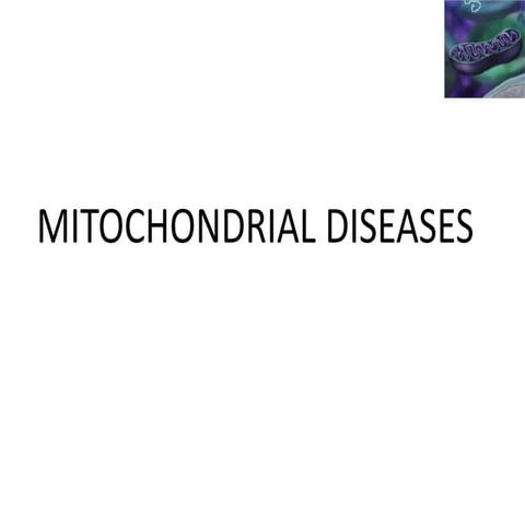 Mitochondrial Disorder