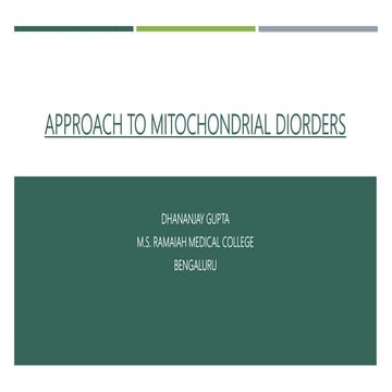 Mitochondrial diseases