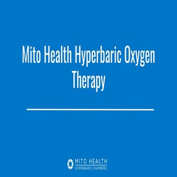 Hyperbaric Oxygen Therapy for Neurological Conditions | PPTX