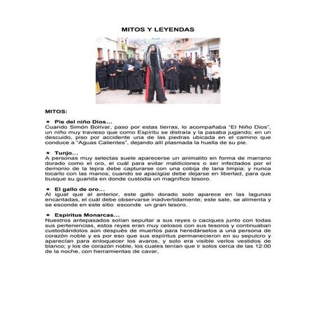 Mitos y leyendas