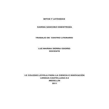 Mitos y leyendas