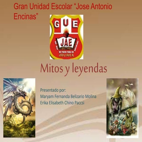 Mitos y leyendas GUE JAE 2014