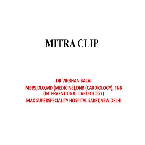 Mitra clip