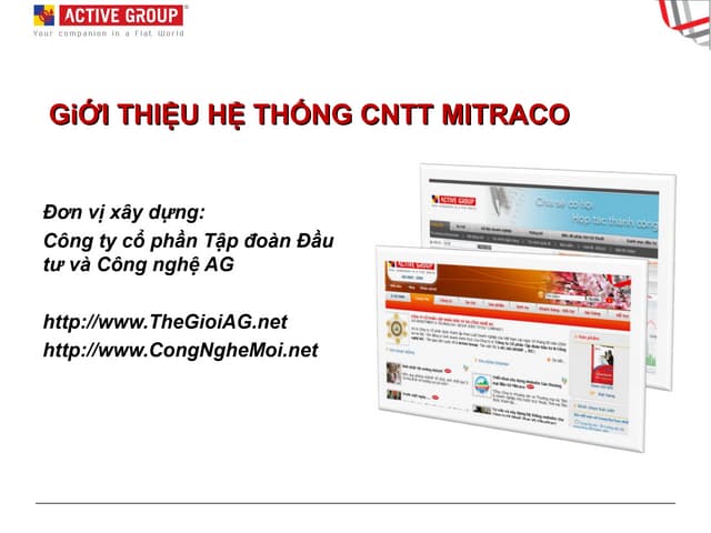 Giới thiệu hệ thống thông tin Mitraco