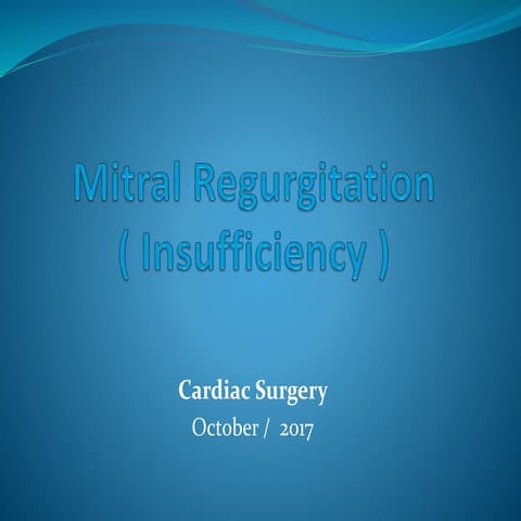 Mitral regurgitation