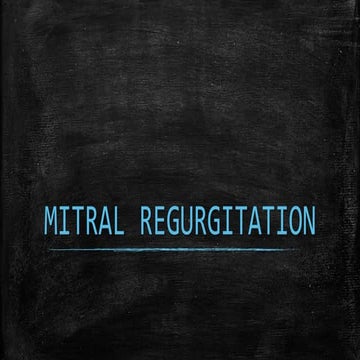 Echocardiography of Mitral regurgitation