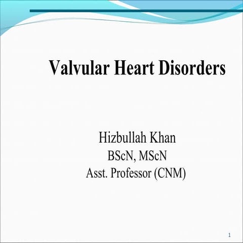 Mitral valve disorders