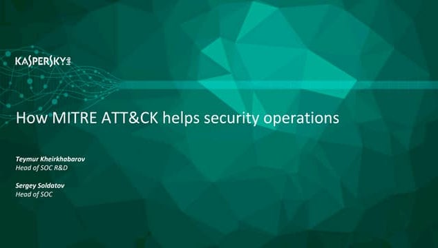 How MITRE ATT&CK helps security operations