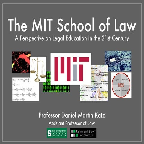 The "MIT School of Law" - Keynote Presentation @Stanford CodeX FutureLaw Conf...