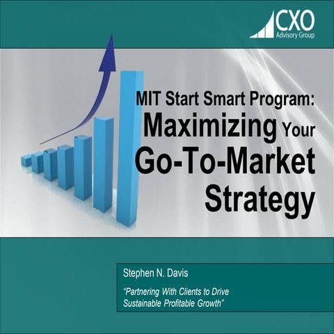 MIT Start Smart workshop - Maximizing Your Go-to-Market Strategy - 06252012